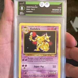Graded  Pokémon card by degree grading
